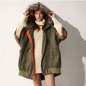 PILCRO bomber-style oversized parkas by Anthropologie.